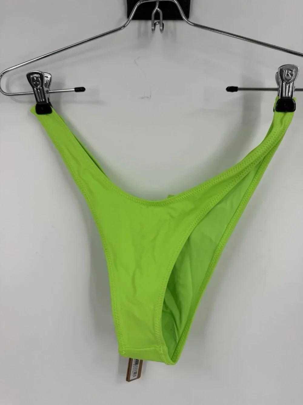 Skims Recycled Swim Micro Tanga Bikini Bottom Neon Green Size Medium